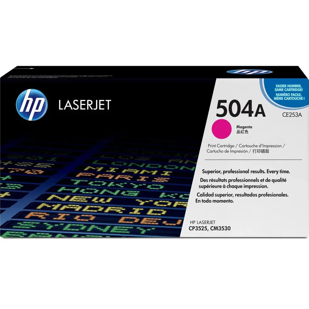 HP 504A Magenta – Toner HP LaserJet d’origine — Connecto.ma